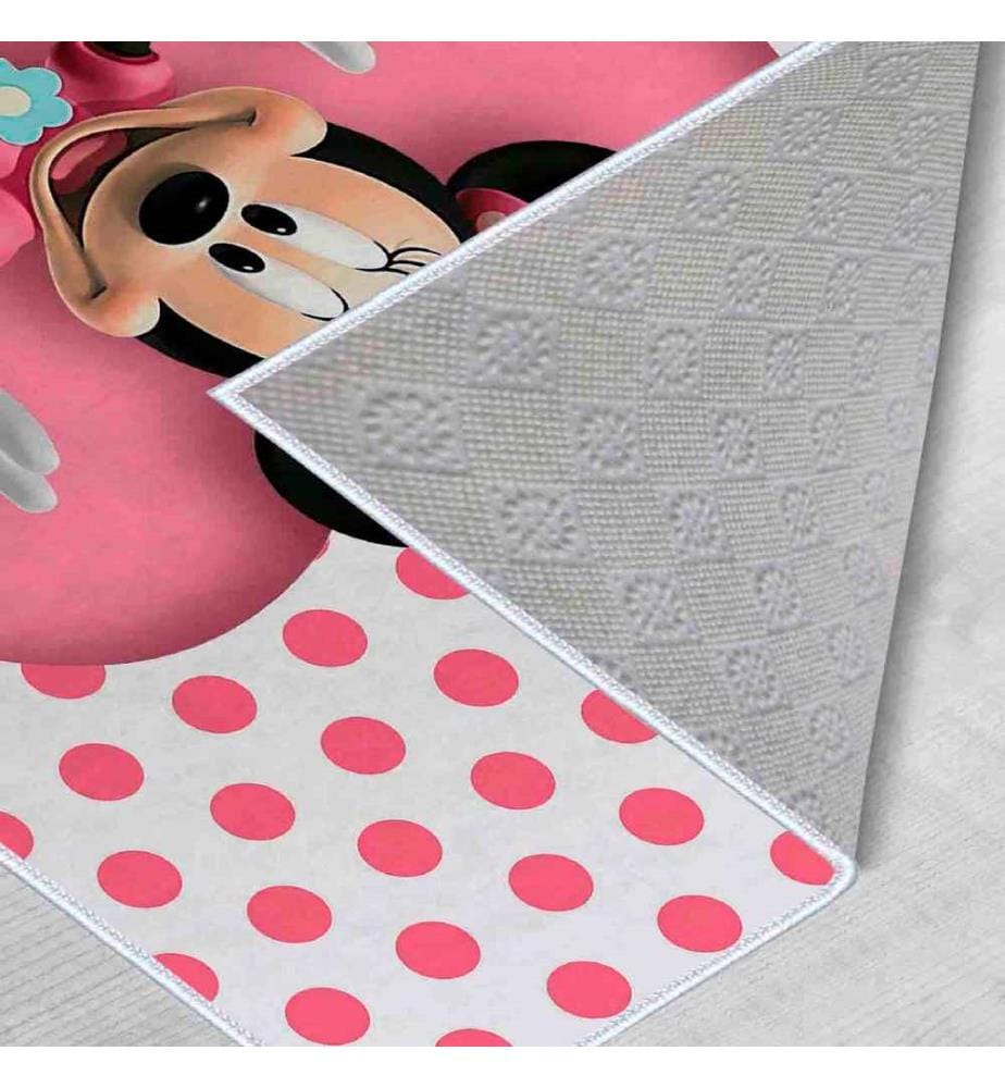 Tappeto, Rosa, Bianco, Nero, 100% poliestere, 60 x 100 cm