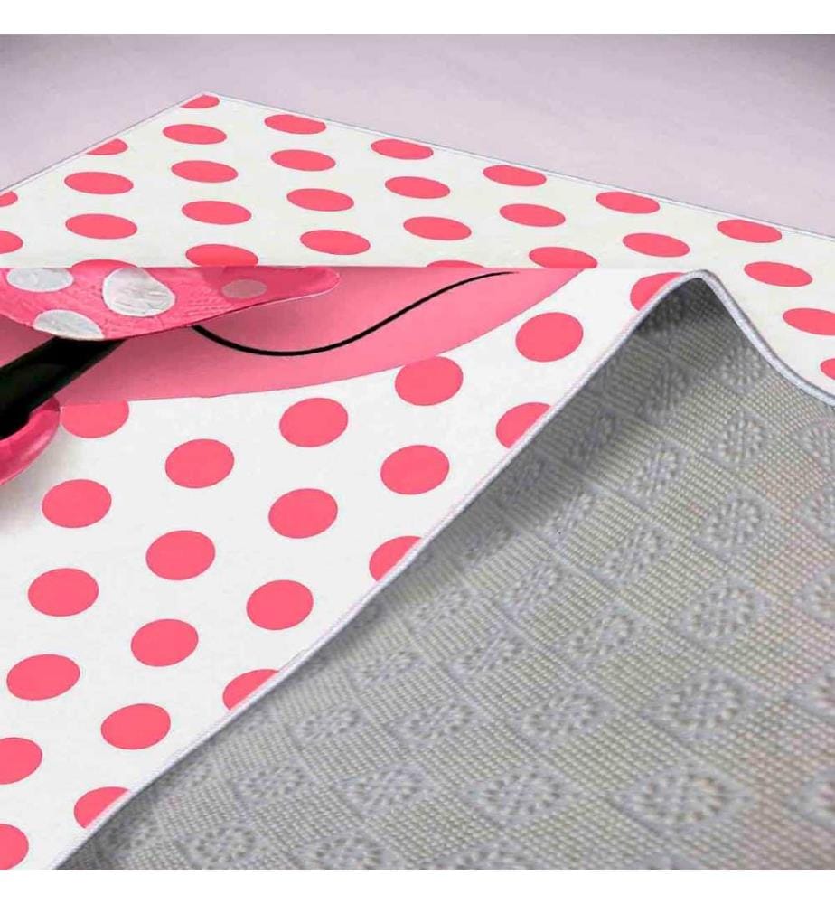 Tappeto, Rosa, Bianco, Nero, 100% poliestere, 140 x 220 cm