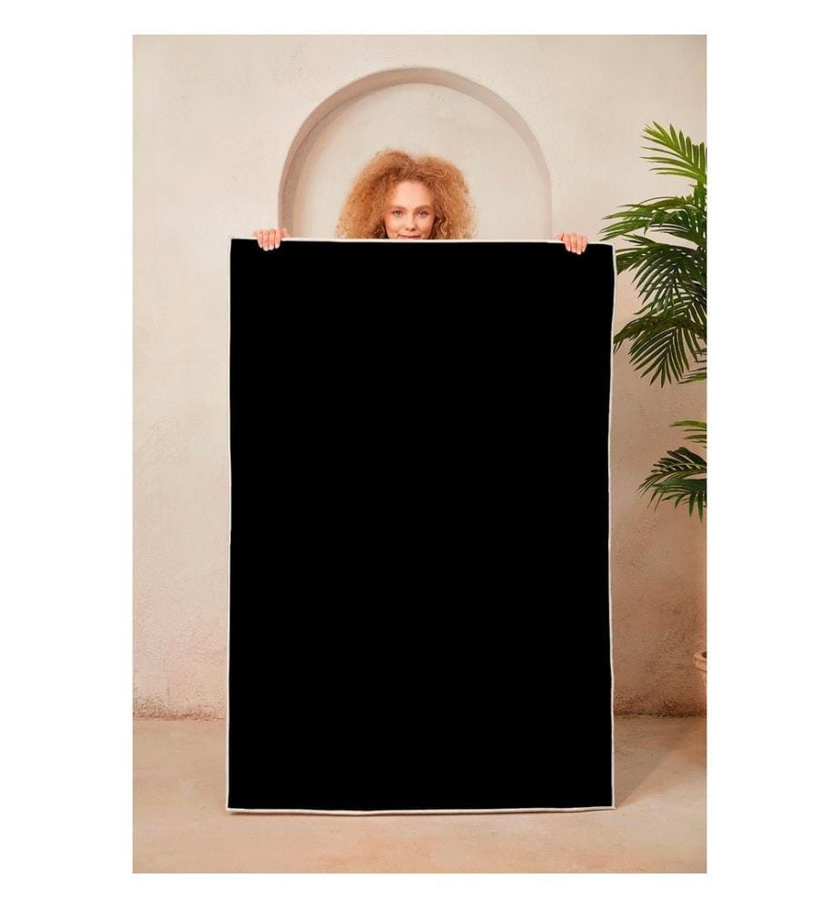Tappeto, Nero, 100% poliestere, 180 x 280 cm
