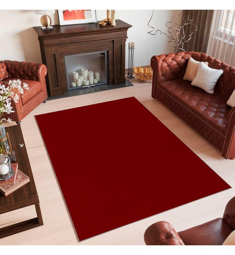 Tappeto, Rosso chiaretto, 100% poliestere, 140 x 220 cm