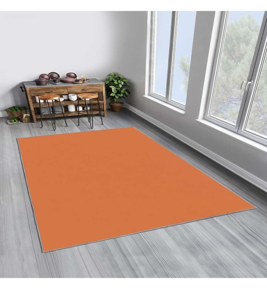Tappeto, Arancione, 100% poliestere, 80 x 150 cm