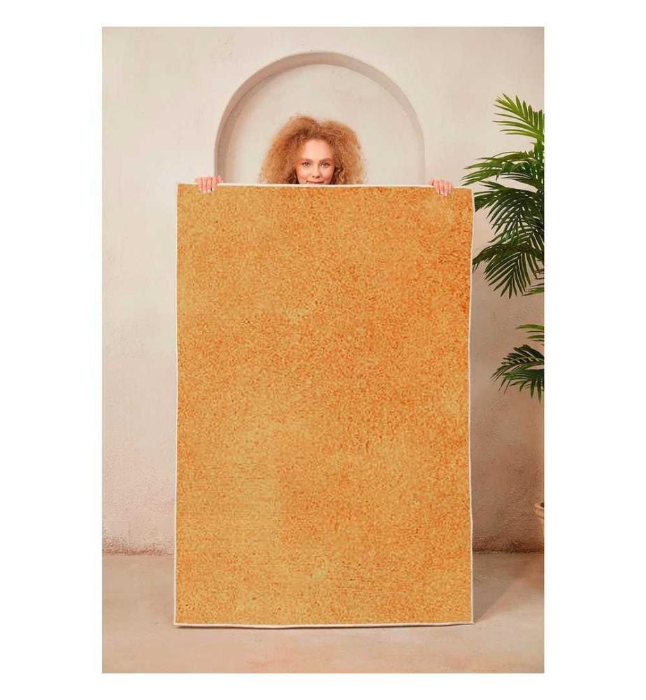 Tappeto, Arancione pallido, 100% poliestere, 180 x 280 cm