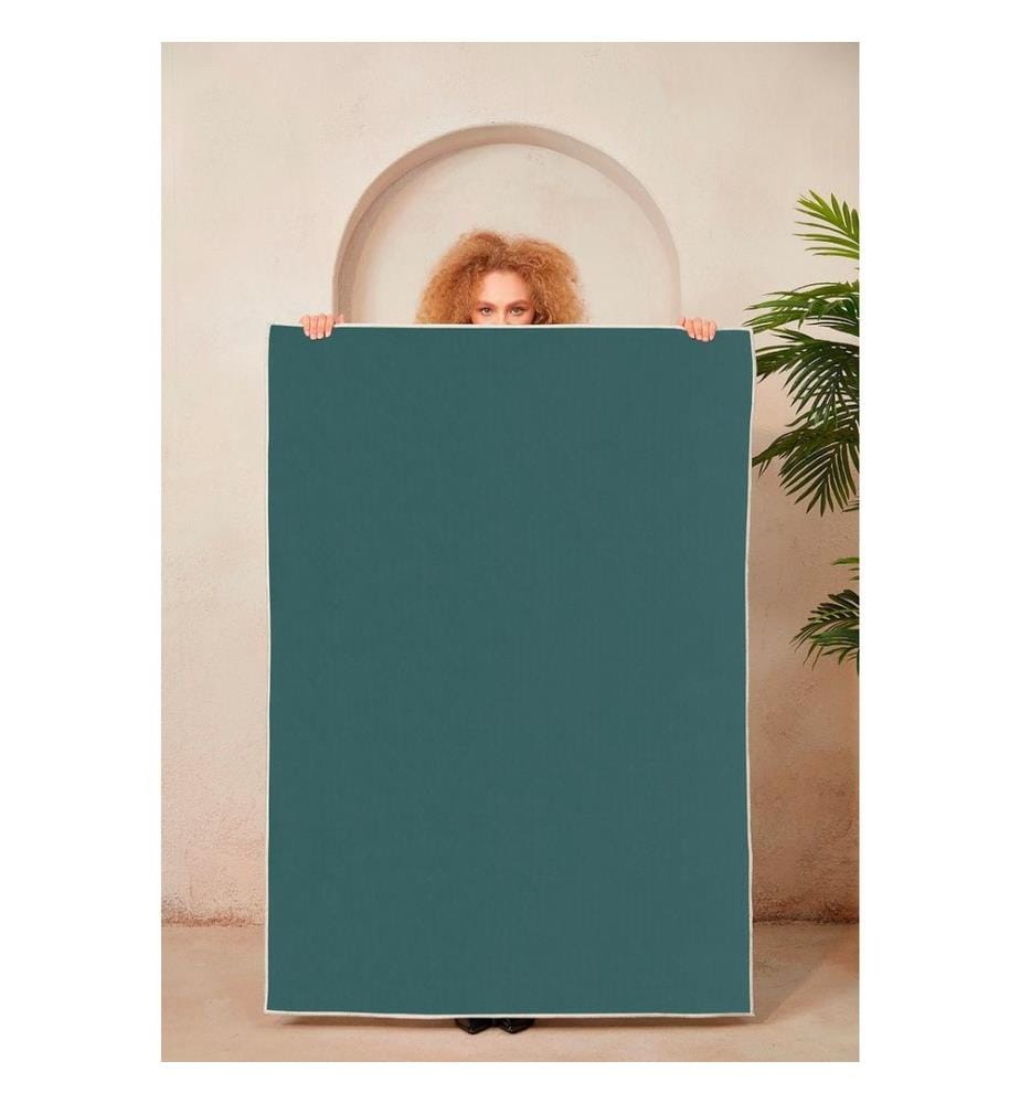 Tappeto, Verde, 100% poliestere, 100 x 200 cm