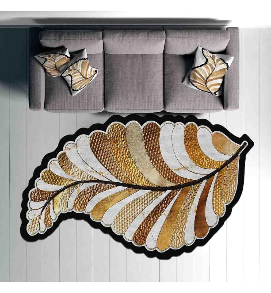 Tappeto, Marrone, Beige, Crema, Nero, 100% poliestere, 100 x 200 cm