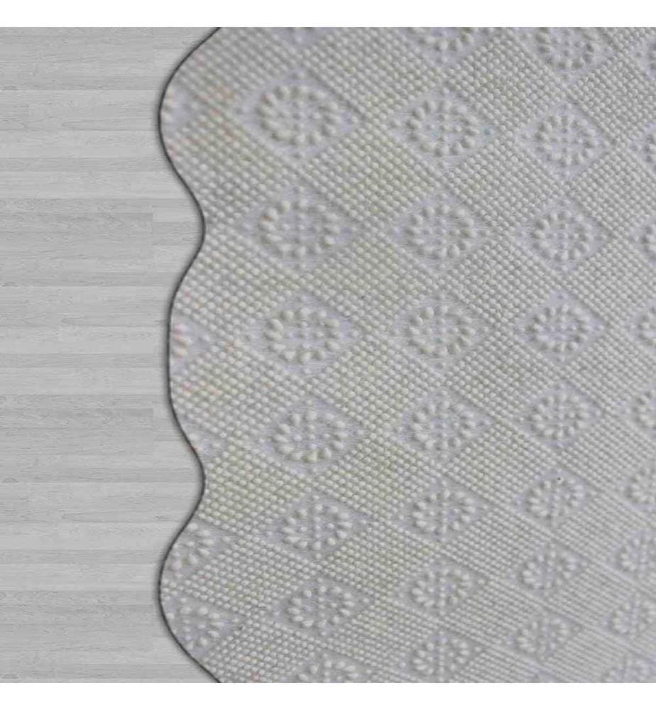 Teppich, Weiss, Gold, Schwarz, 100% Polyester, 60 x 100 cm