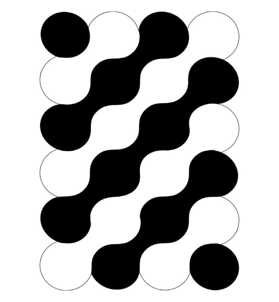 Tappeto, Bianco, Nero, 100% poliestere, 180 x 280 cm