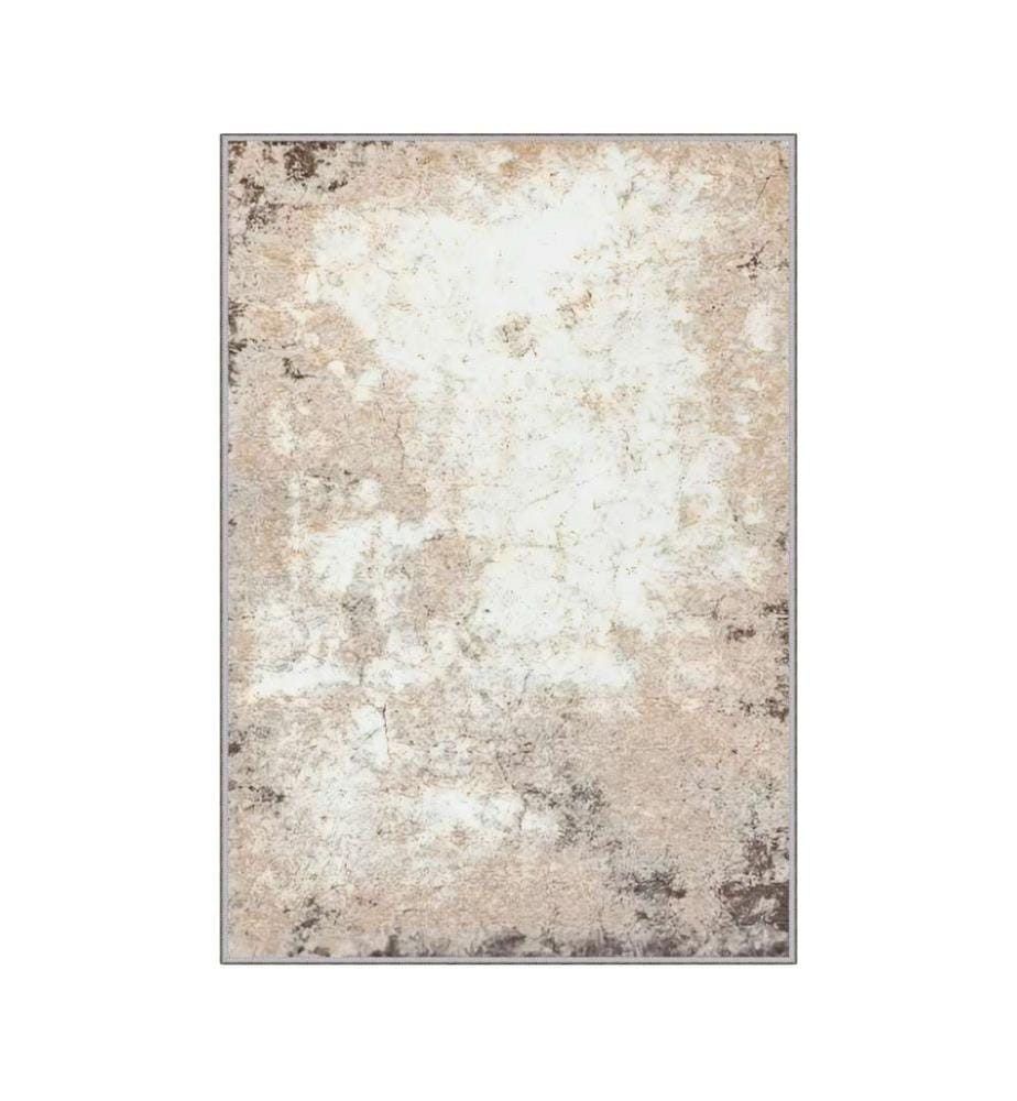 Teppich, Beige, Weiss, Nerz, 100% Polyester, 80 x 120 cm