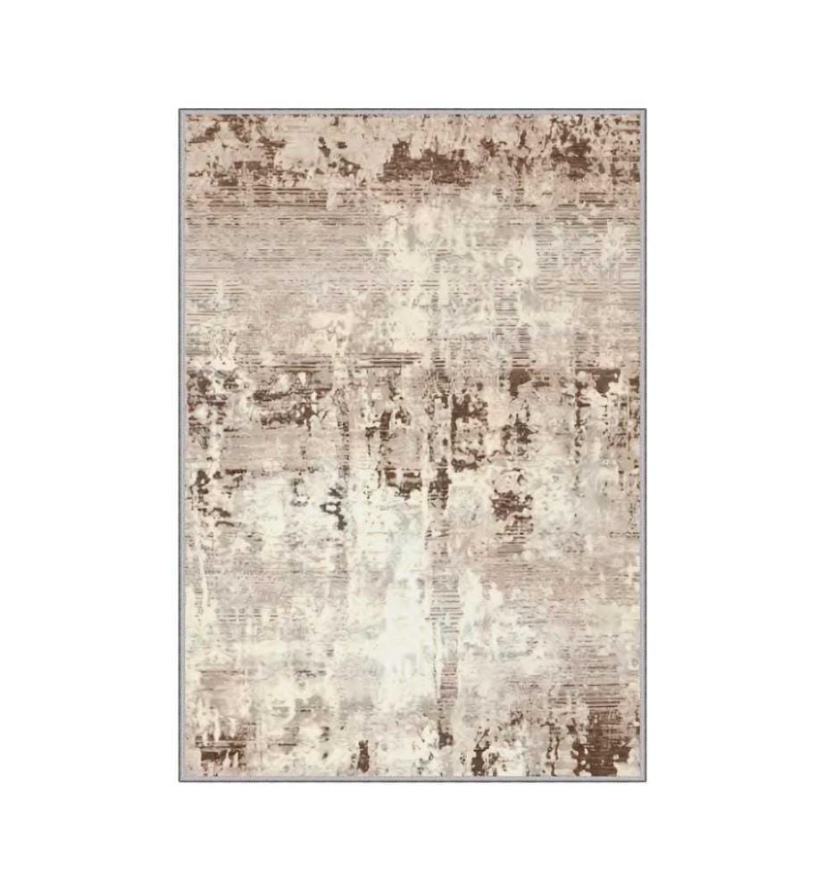 Tappeto, Crema, Beige, Visone, 100% poliestere, 140 x 220 cm