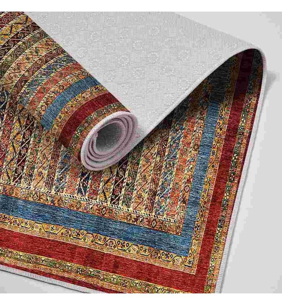 Badematten-Set, 2-teilig, mehrfarbig, 100% Polyester, rutschfeste Unterseite