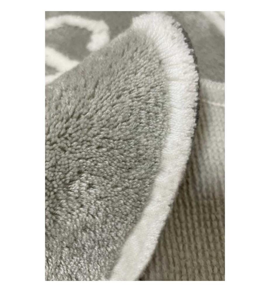 Tapis de bain en acrylique, gris, 100% acrylique