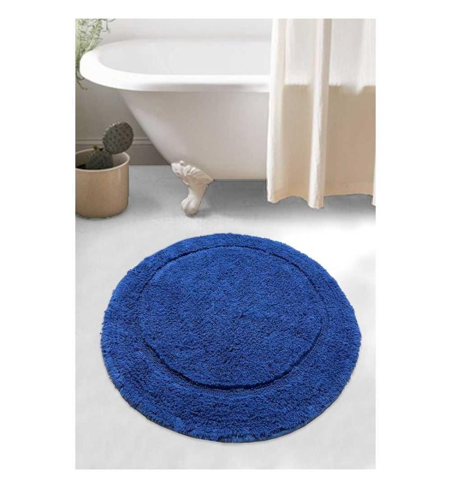 Bathmat, Dark Blue, 100% Cotton