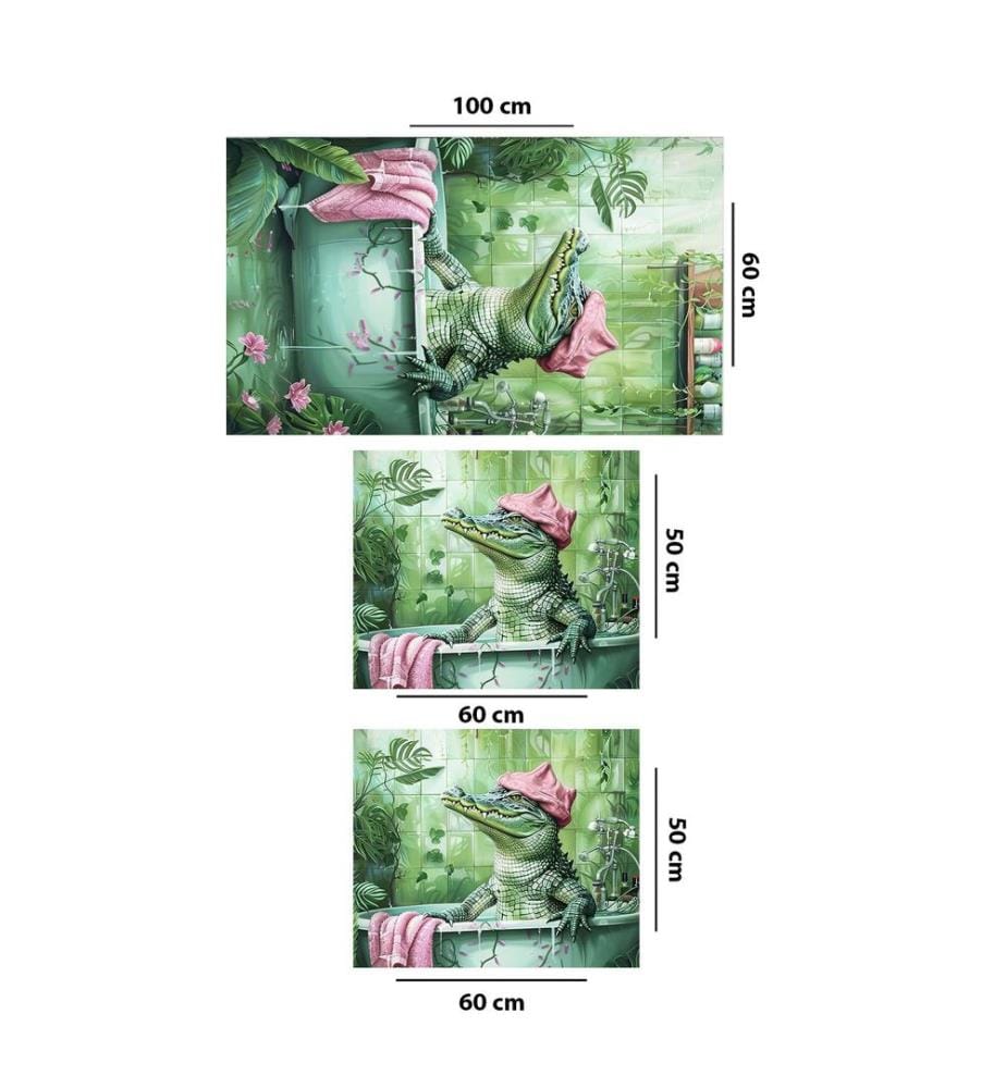 Ensemble de tapis de bain, 3 pièces, 100 % polyester, vert