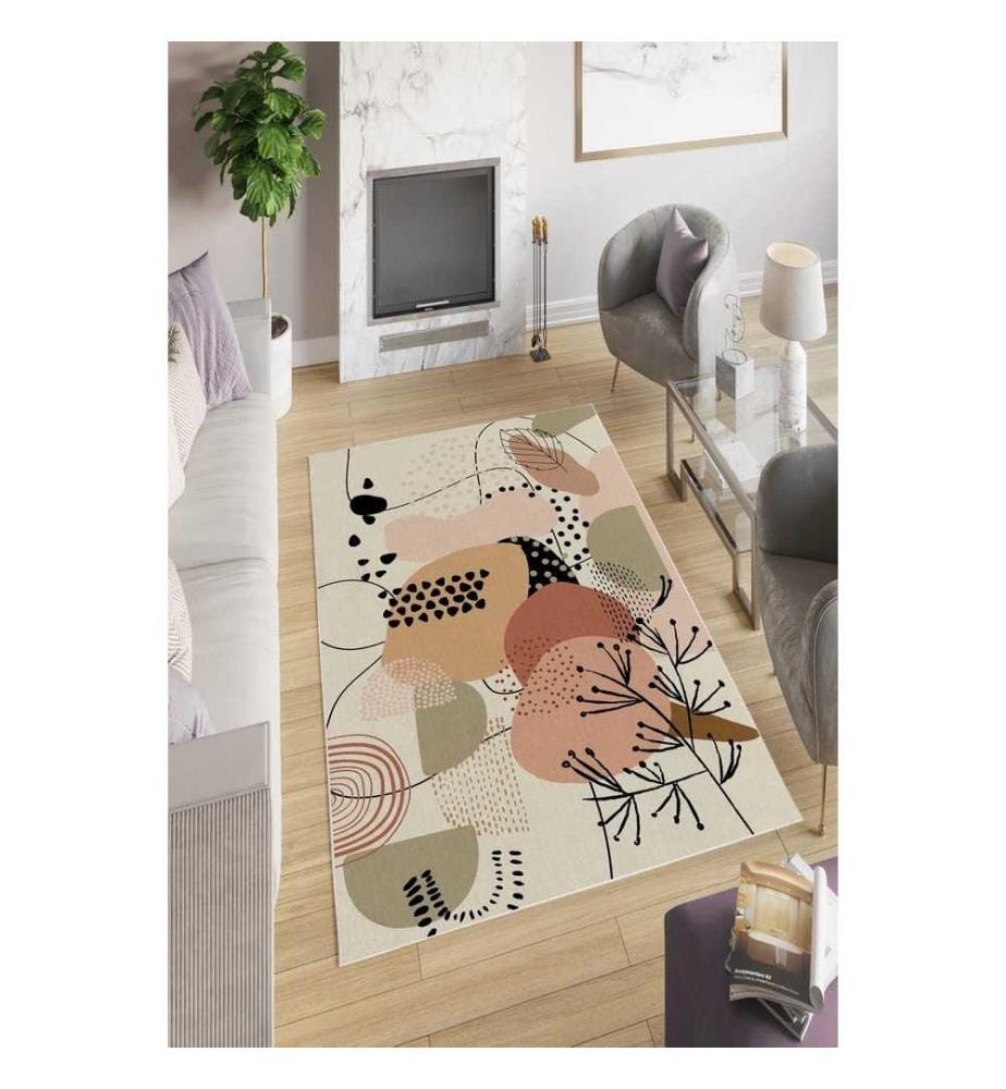 Flurteppich, Multicolor, 100% Polyester, 100 x 150 cm