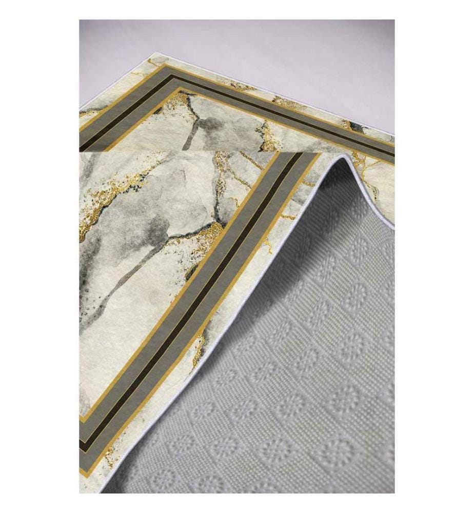 Flurteppich, Grau, 100% Polyester, 100 x 200 cm