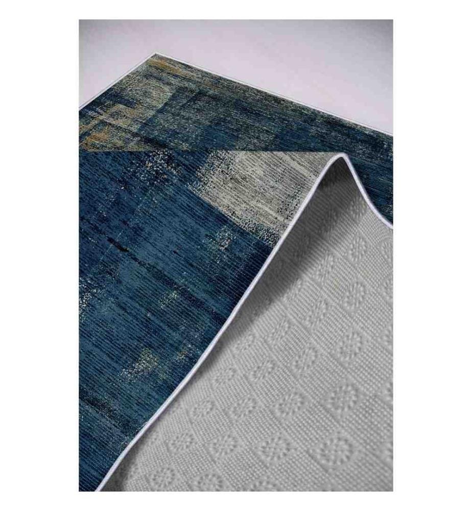 Tapis de salle, gris, 100% polyester, 100 x 150 cm