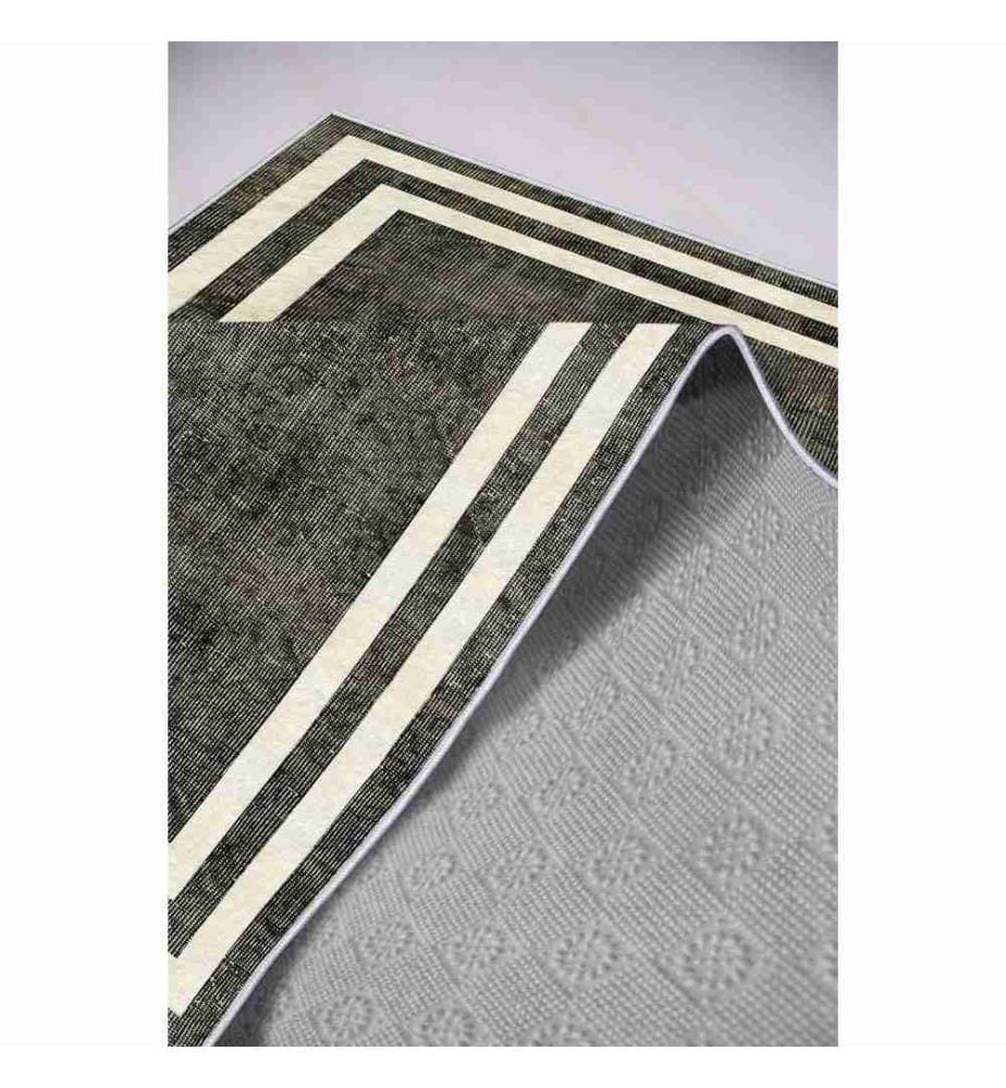 Flurteppich, Dunkelgrau, 100% Polyester, 100 x 150 cm