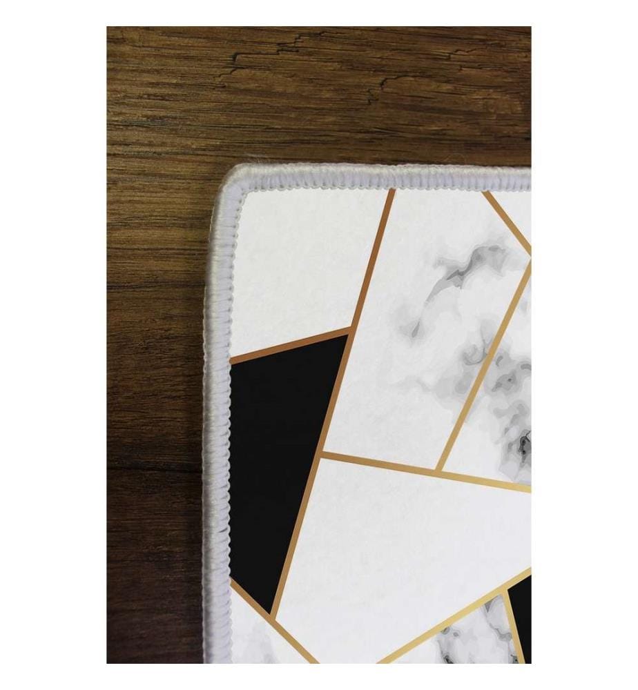 Tappeto, Bianco, 100% poliestere, 60 x 100 cm