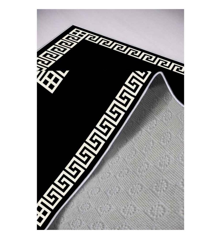 Tapis de salle, 80 x 150, , Noir, Polyester, 850 gr-m²,