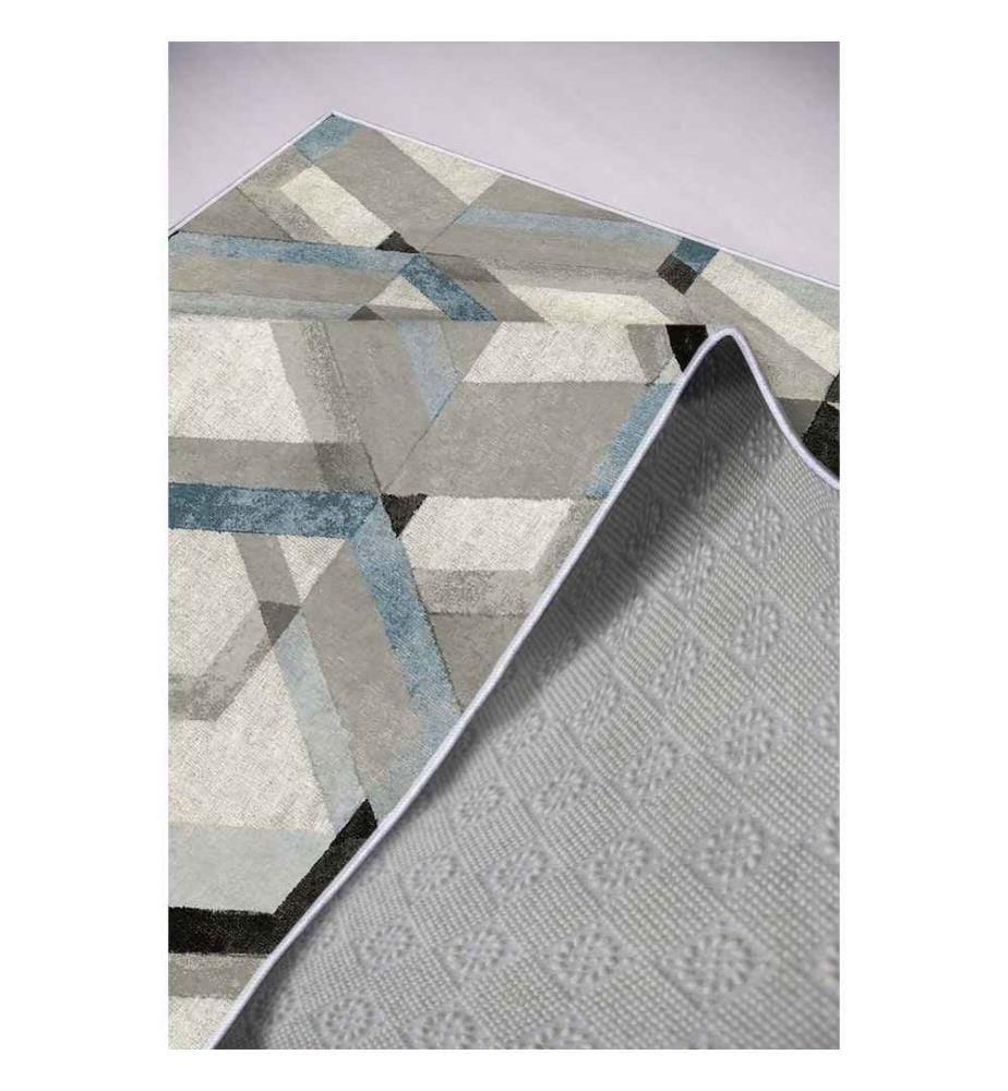 Tappeto, Grigio, 100% poliestere, 140 x 220 cm