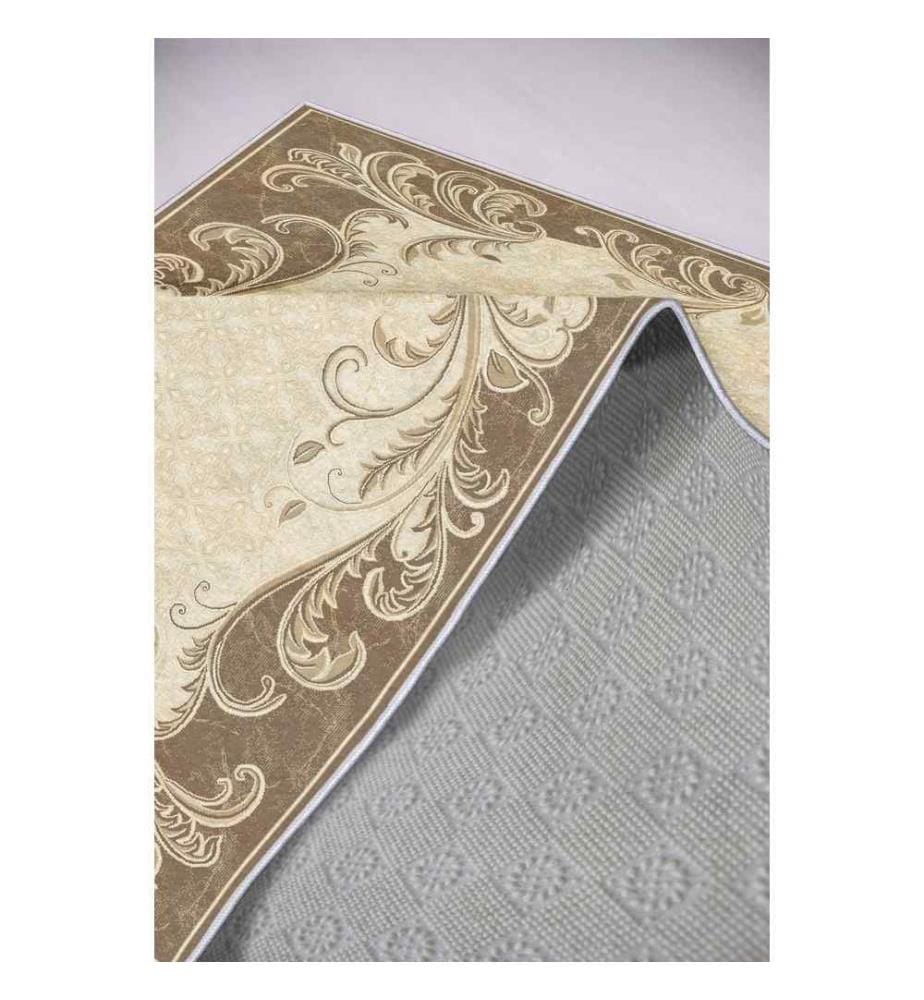 Tapis de salle, crème, 100% polyester, 80 x 150 cm