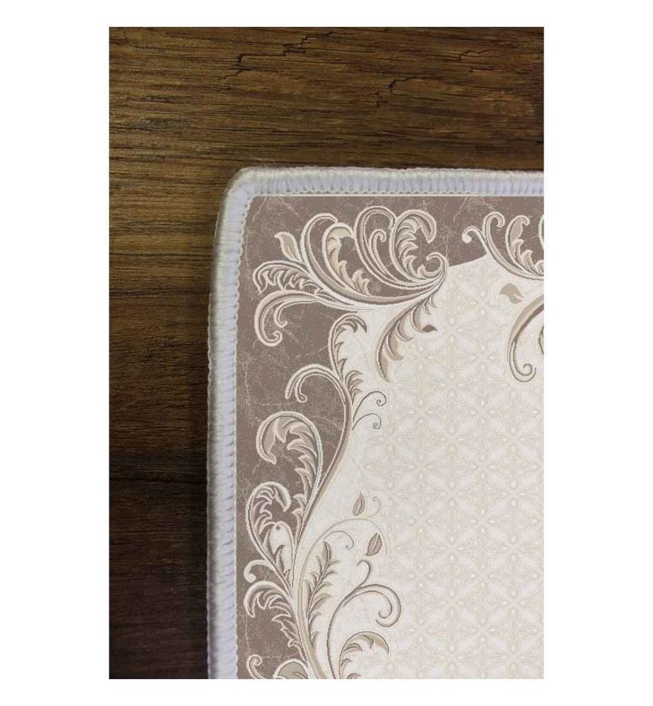 Tapis de salle, crème, 100% polyester, 80 x 150 cm
