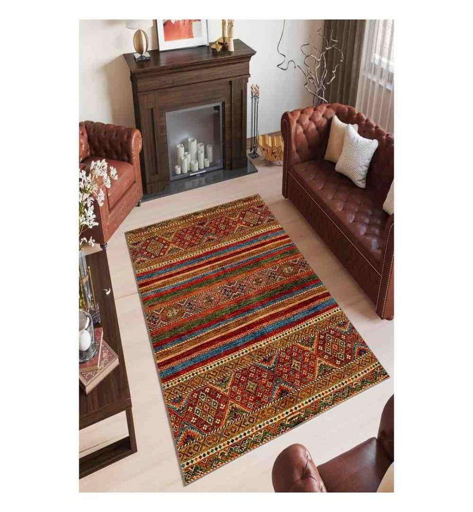 Tapis de salle, brun, 100% polyester, 80 x 150 cm