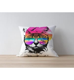 Housse de coussin, Multicolore, 50% Polyester - 50% Coton, Impression numérique