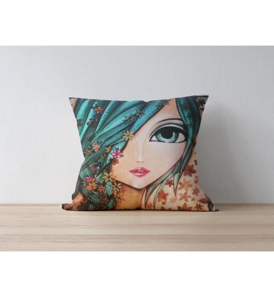 Housse de coussin, Multicolore, 50% Polyester - 50% Coton, Impression numérique