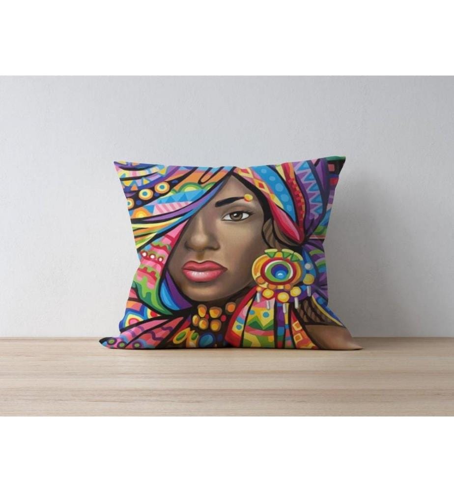 Cushion Cover, Multicolor, 50% Polyester - 50% Cotton, Digital Printing