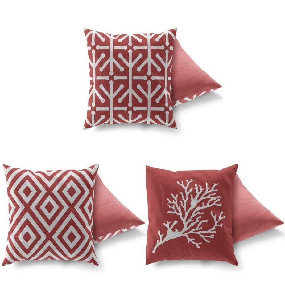 Cushion Set, 3 Pieces, Multicolor, 50% Cotton - 50% Polyester