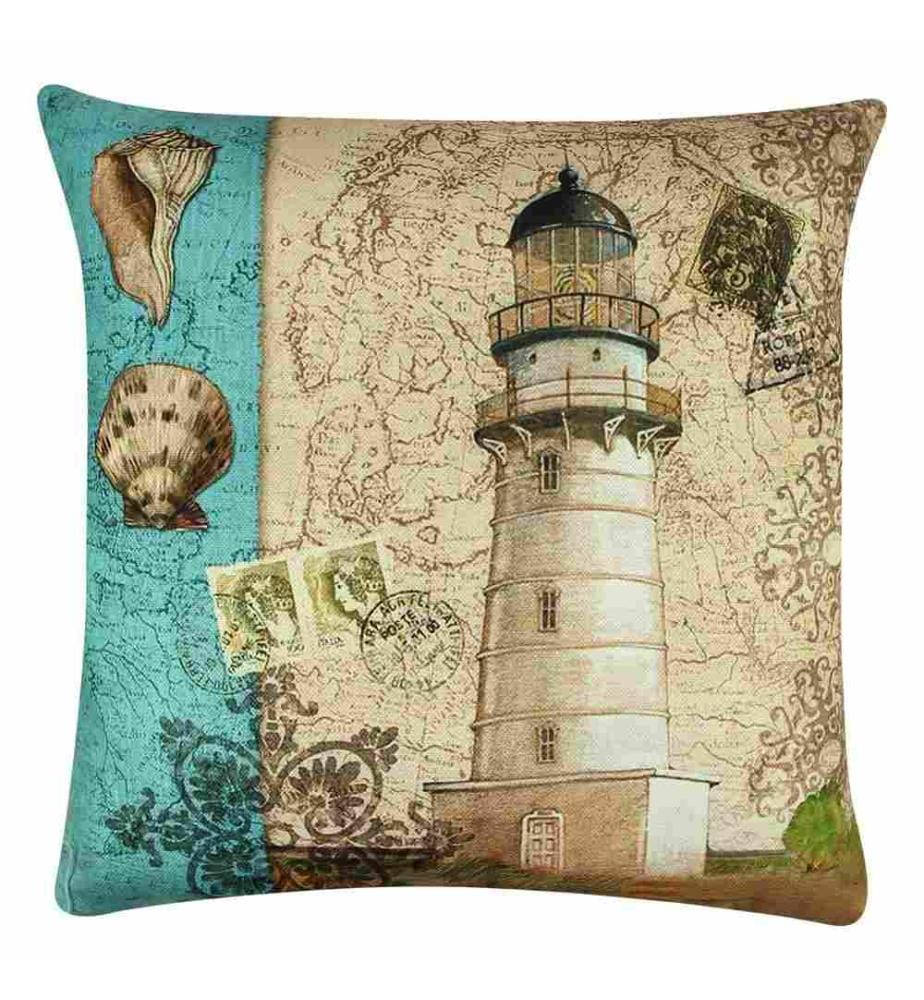 Cuscino, Multicolore, 50% cotone - 50% poliestere