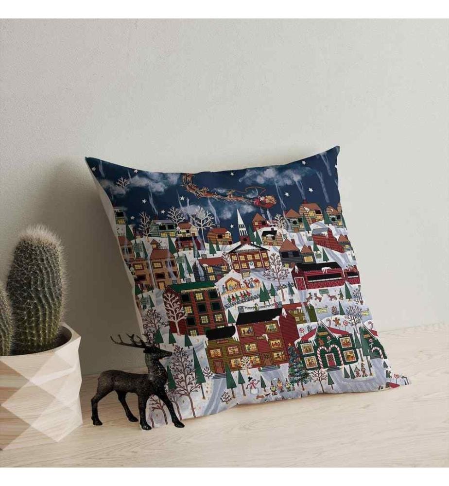 Cuscino, Multicolore, 50% cotone - 50% poliestere