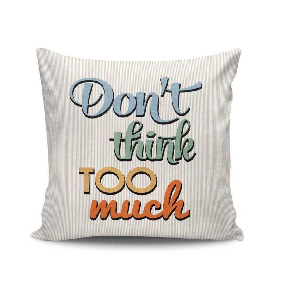 Housse de coussin, Multicolore, 50% coton - 50% polyester
