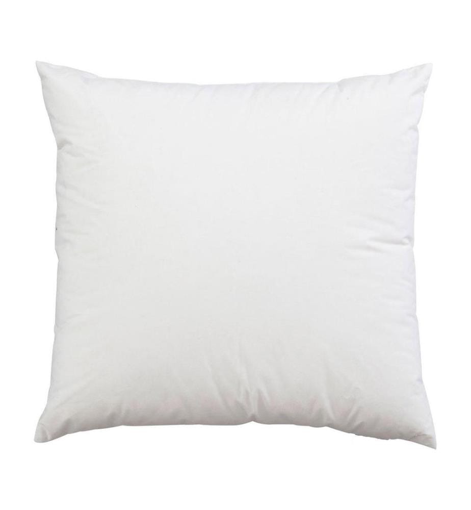 Coussin, blanc, polyester, rembourrage en silicone