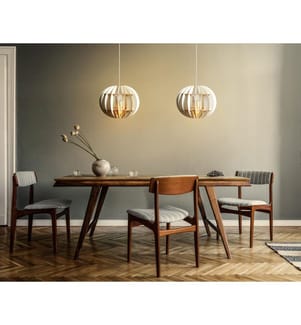 Bianco, Lampadario, Corpo MDF