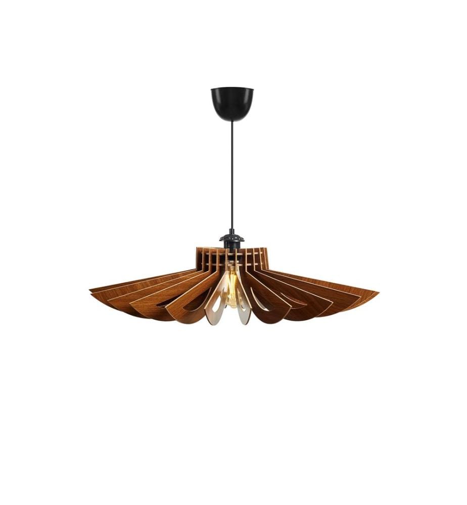 Nussbaumfarbe, Kronleuchter, MDF Körper, 3 mm