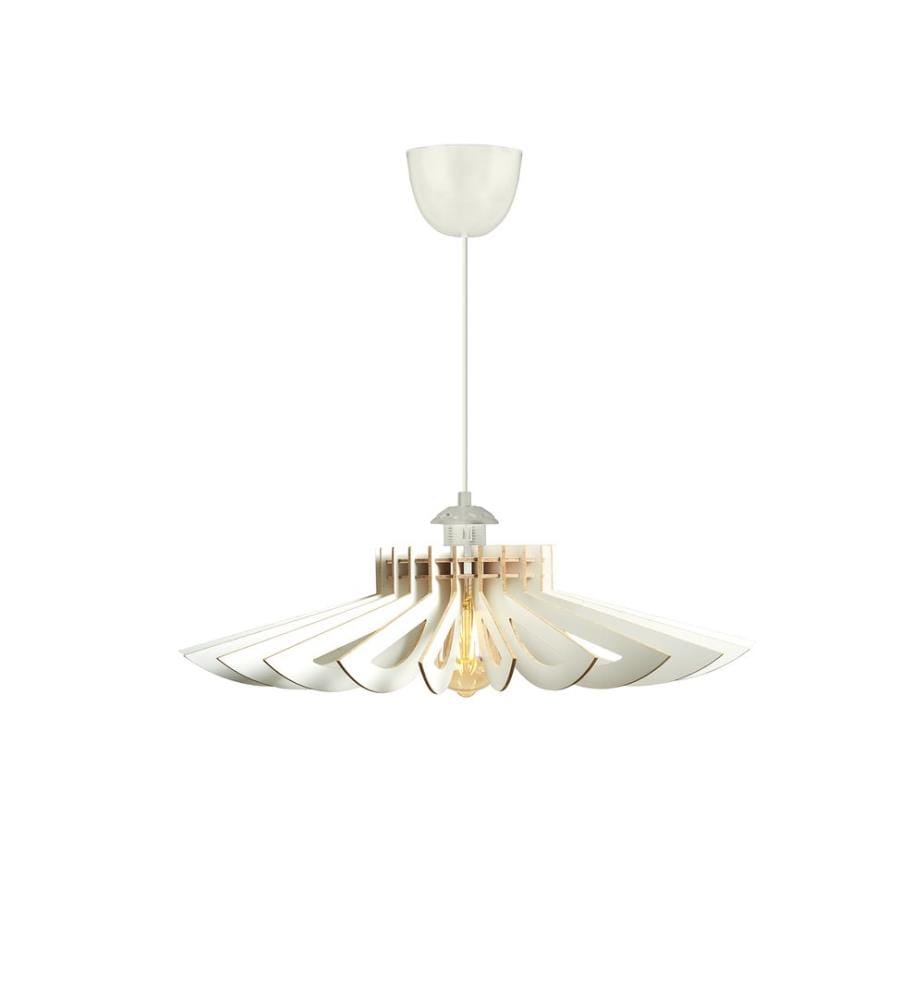 Chandelier, White, MDF Body, Special Design Daisy Chandelier