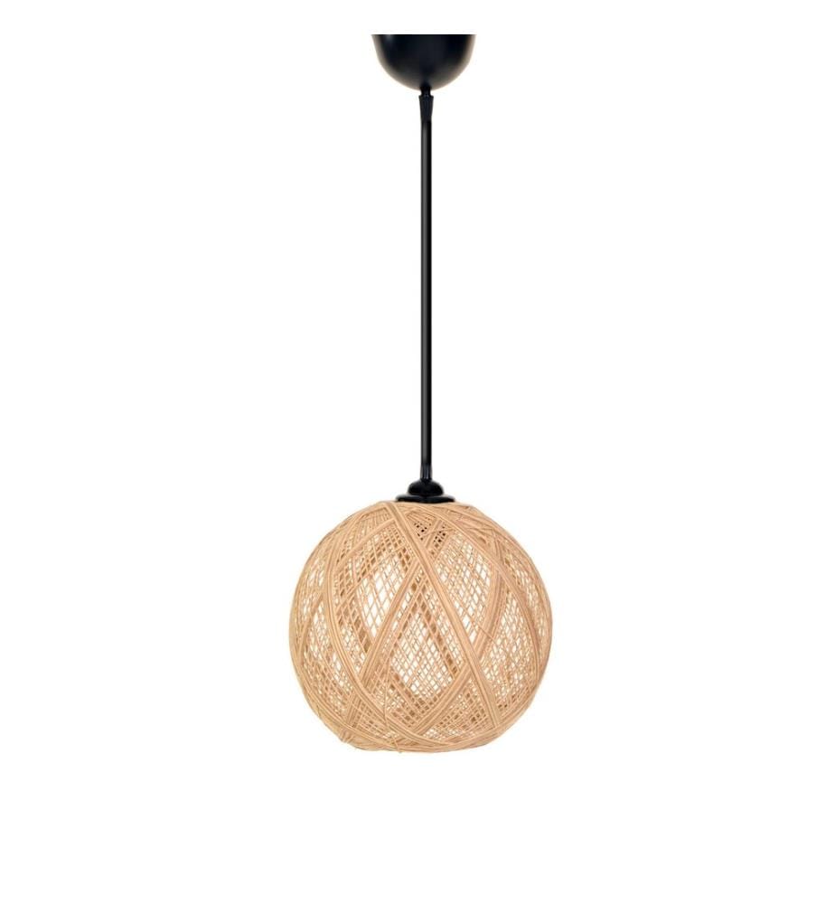 Braun,Naturfarben, Kronleuchter, Handgefertigter Jute Kronleuchter
