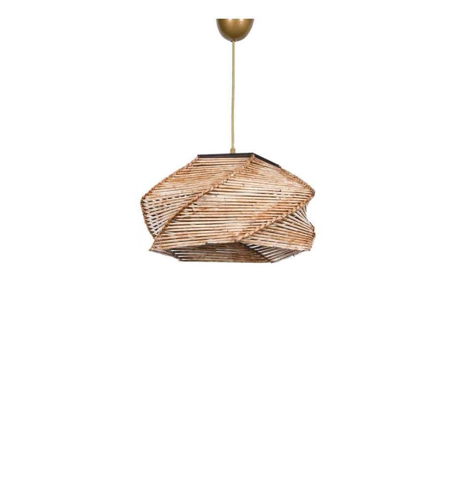 Kronleuchter, Beige, Holzkörper