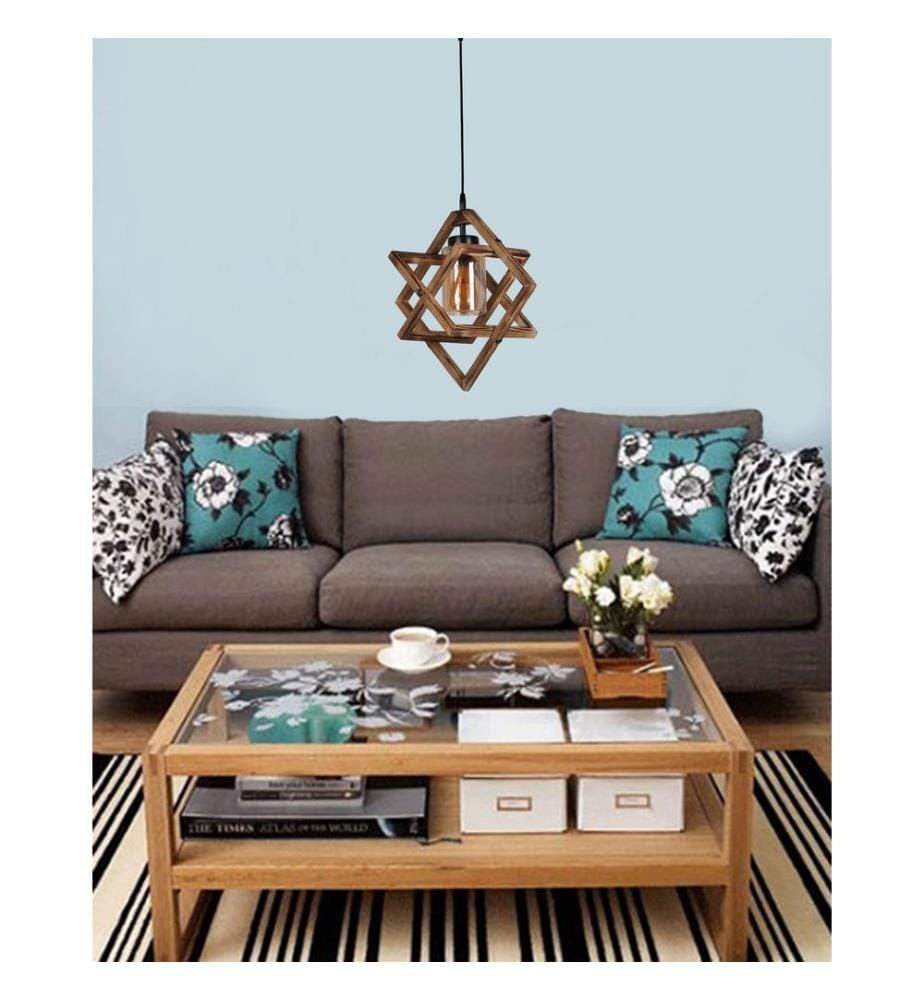 Lustre, Brun, Corps En Bois