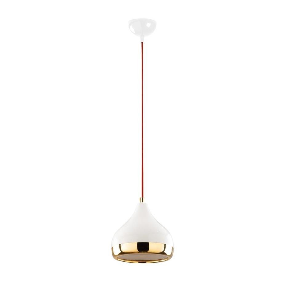 Kronleuchter, Weiss,Rot,Gold, Metallkörper