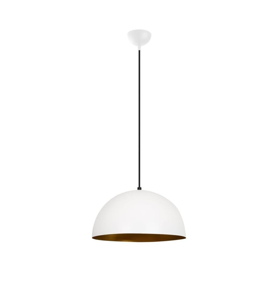 Weiss,Gold, Kronleuchter, Metallkörper