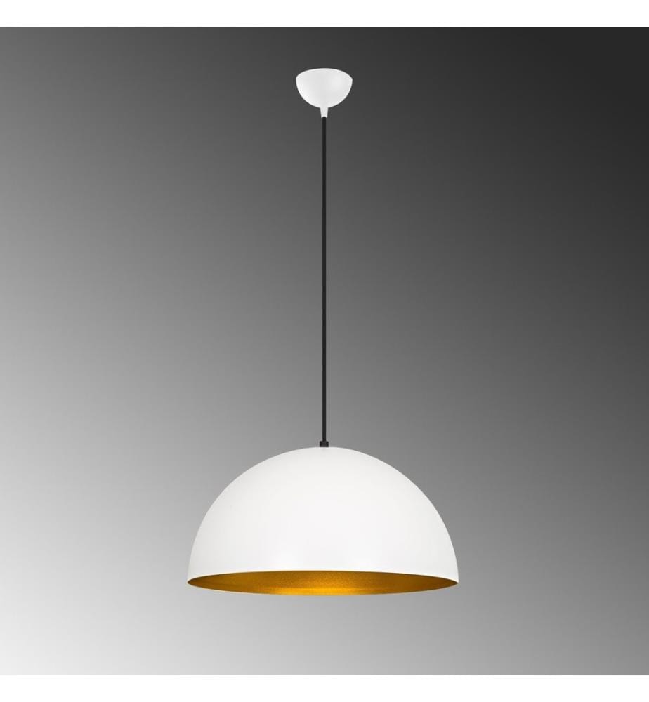 Weiss,Gold, Kronleuchter, Stahlkörper