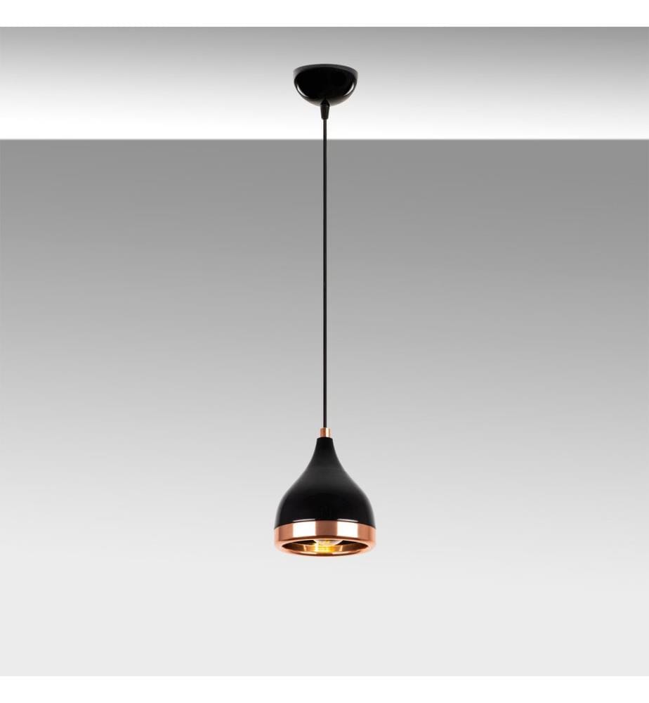 Schwarz,Kupfer, Kronleuchter, 15 X 15 cm, Metallkörper