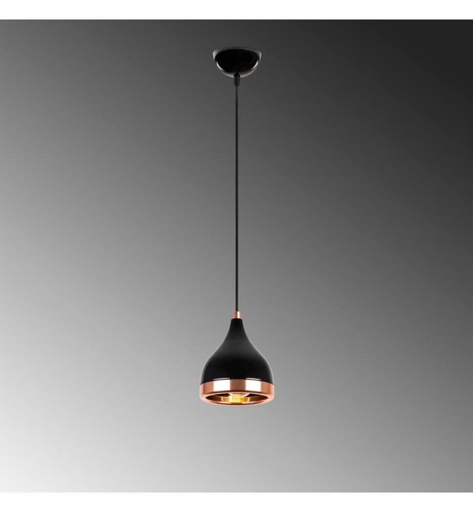 Schwarz,Kupfer, Kronleuchter, 15 X 15 cm, Metallkörper