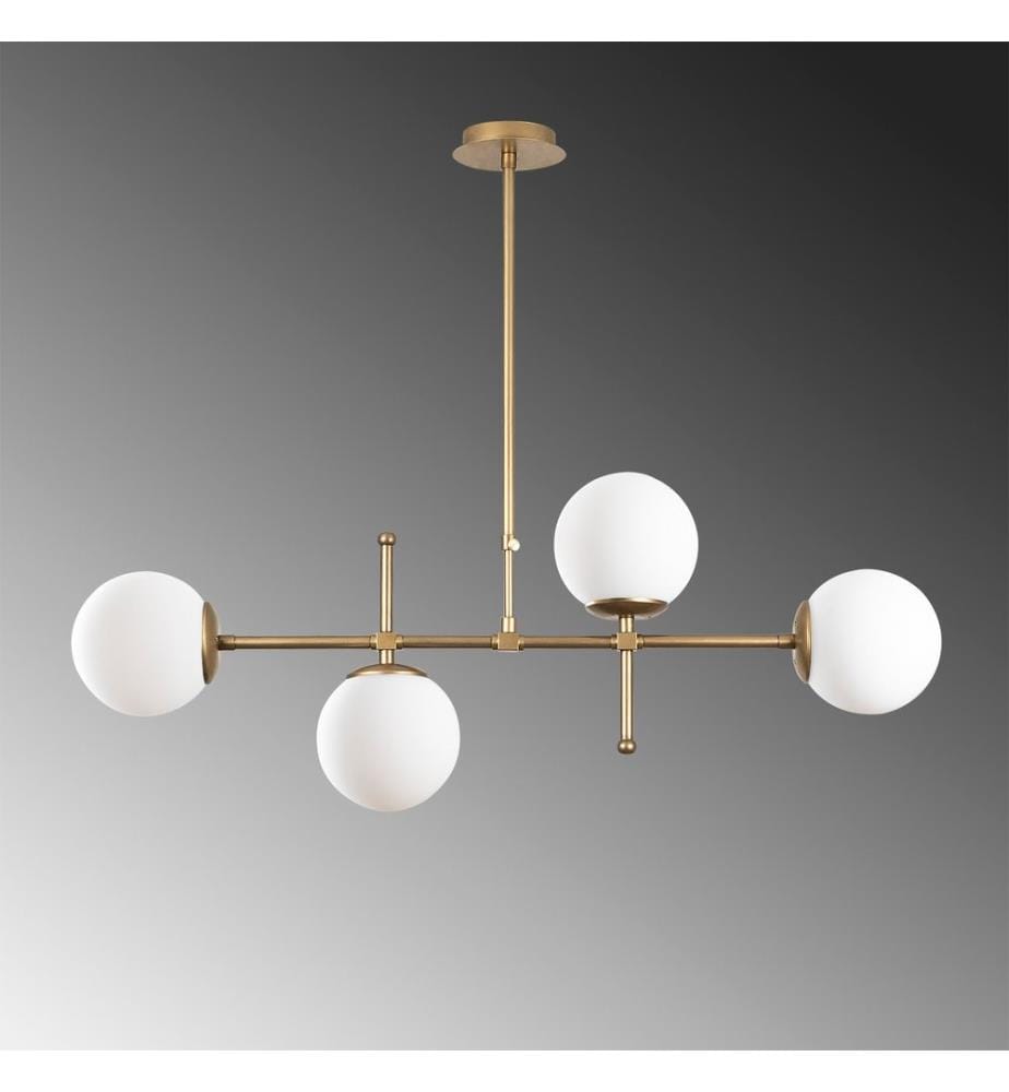 Gold, Kronleuchter, 108 X 15 cm, Metallkörper