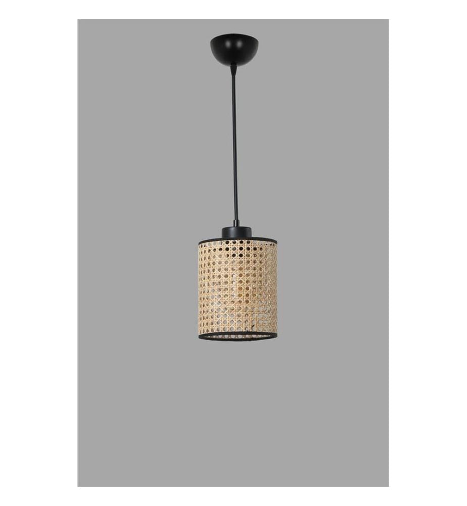 Lustre, rotin, corps en rotin