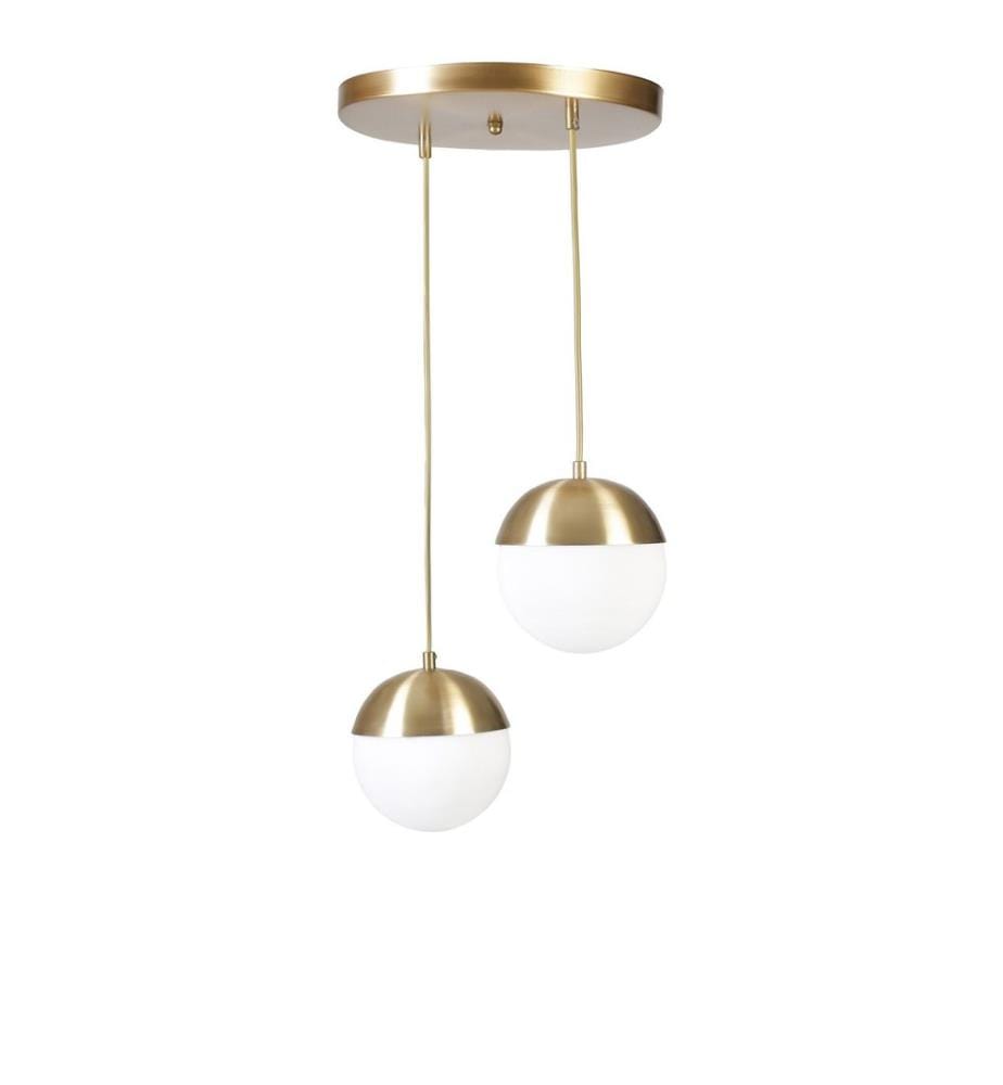 Kronleuchter, Gold, Weiss, Metallgehäuse, Metallkappe