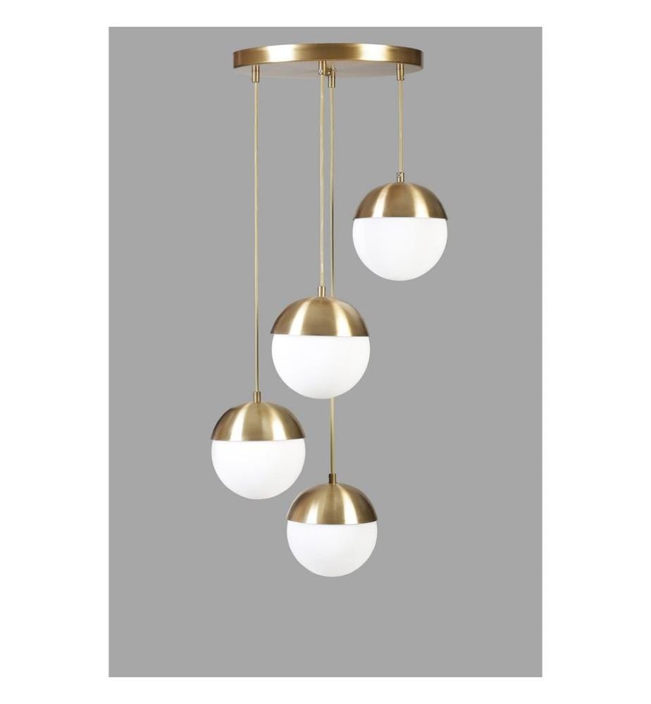 Kronleuchter, Gold, Weiss, Metallgehäuse, Metallkappe