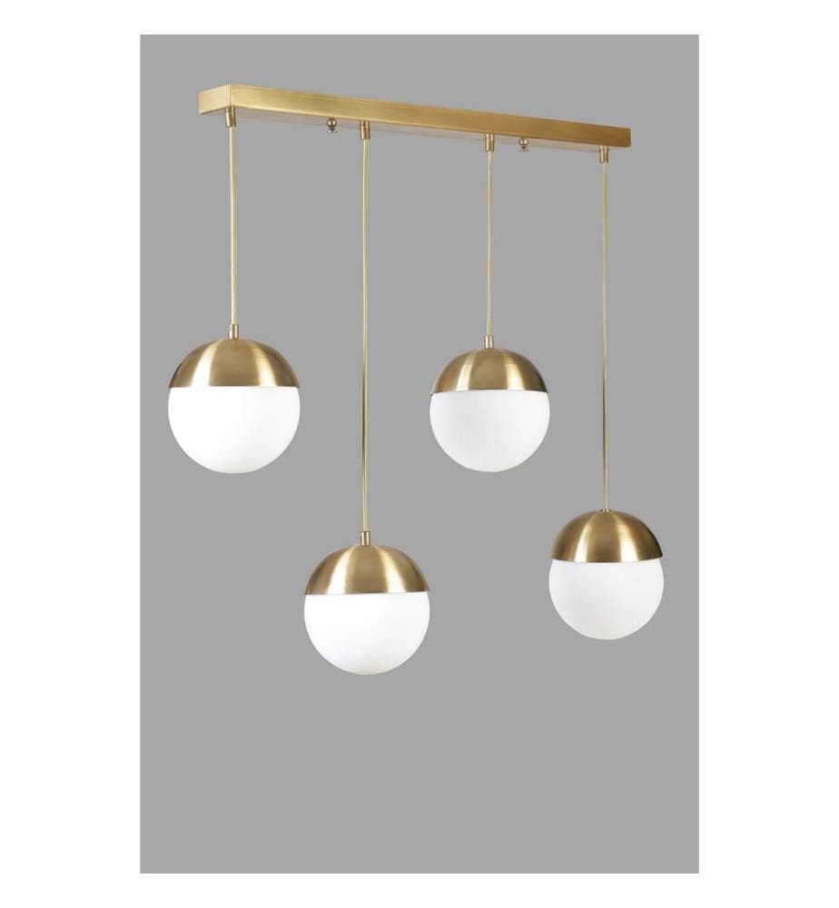 Kronleuchter, Gold, Weiss, Metallgehäuse, Metallkappe